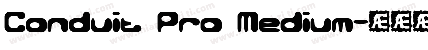 Conduit Pro Medium字体转换